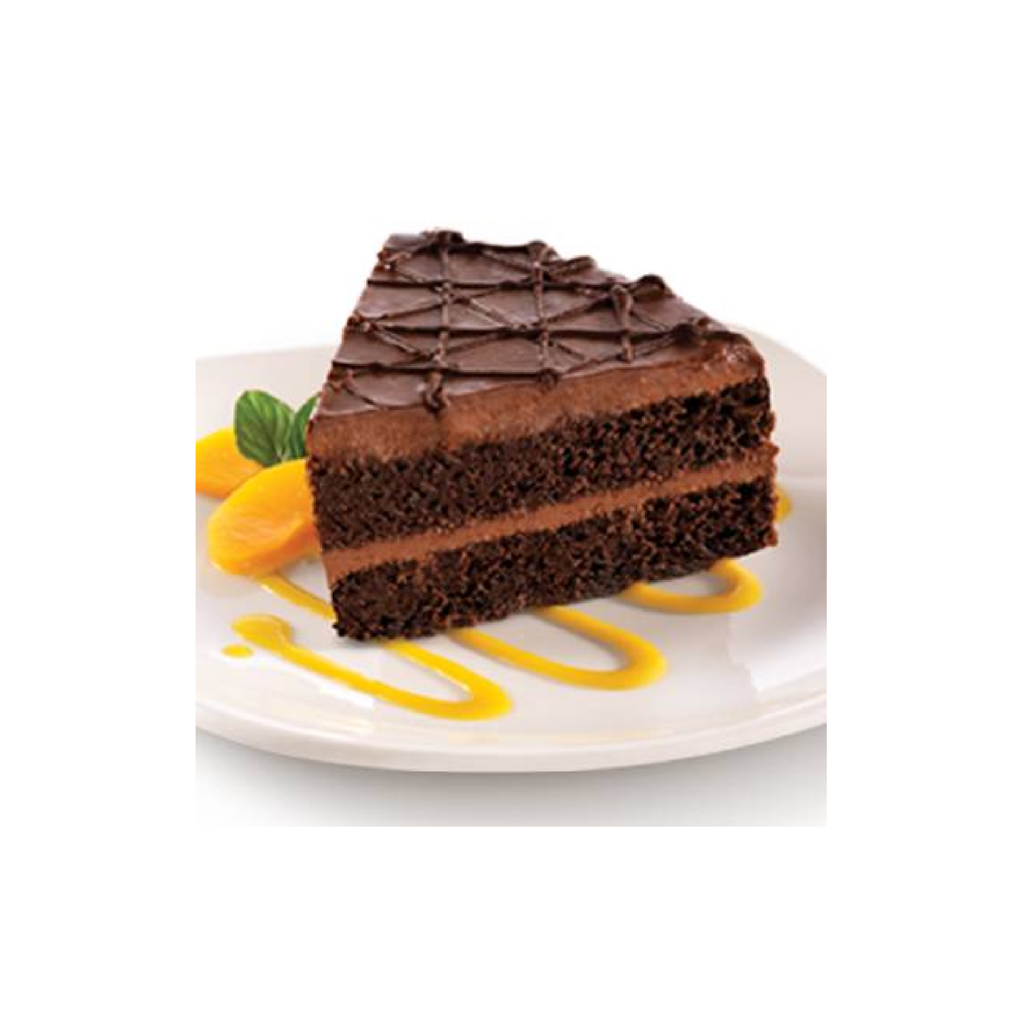 Rebanada de pastel de chocolate Turín