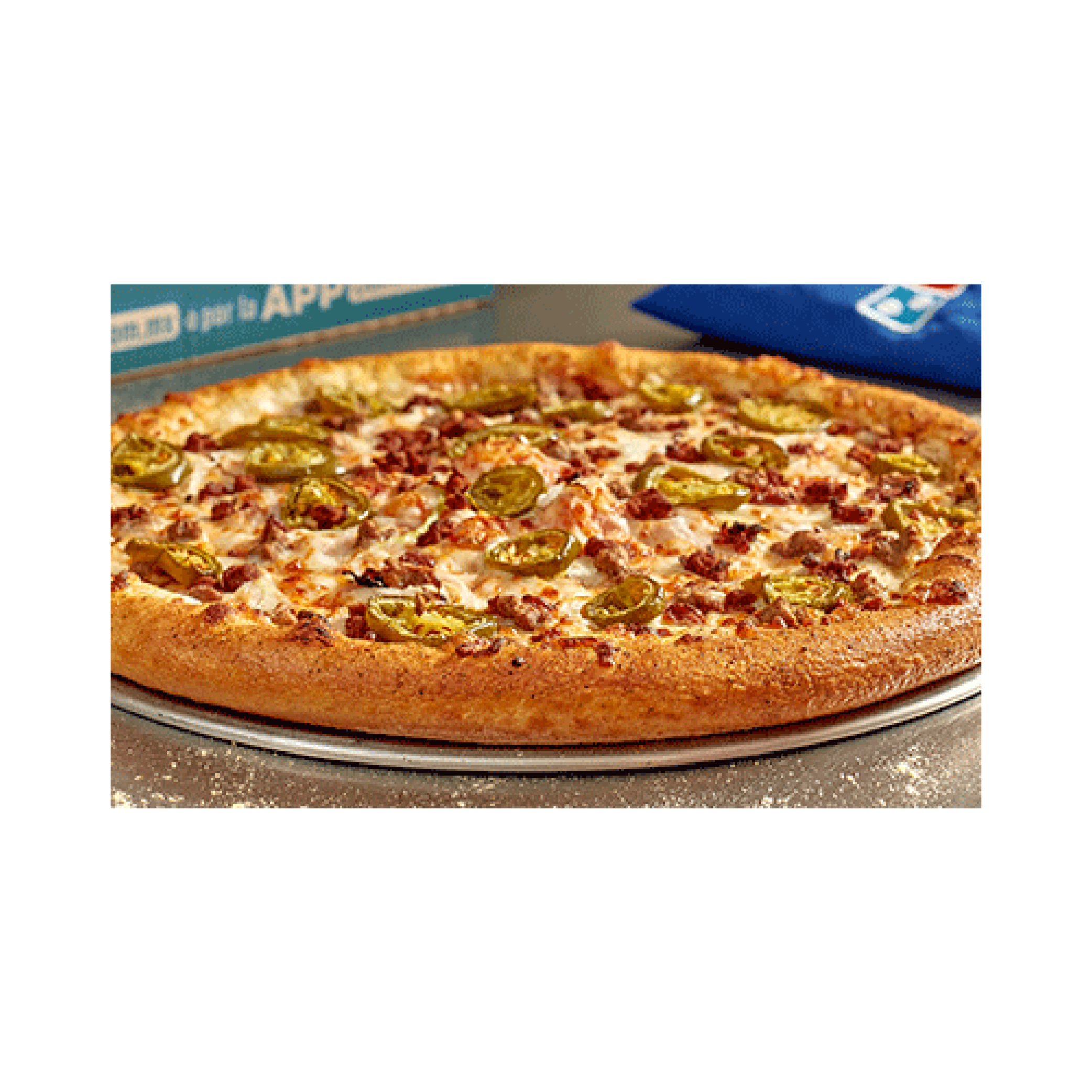 Pizza Mexicana con orilla rellena de queso Grande