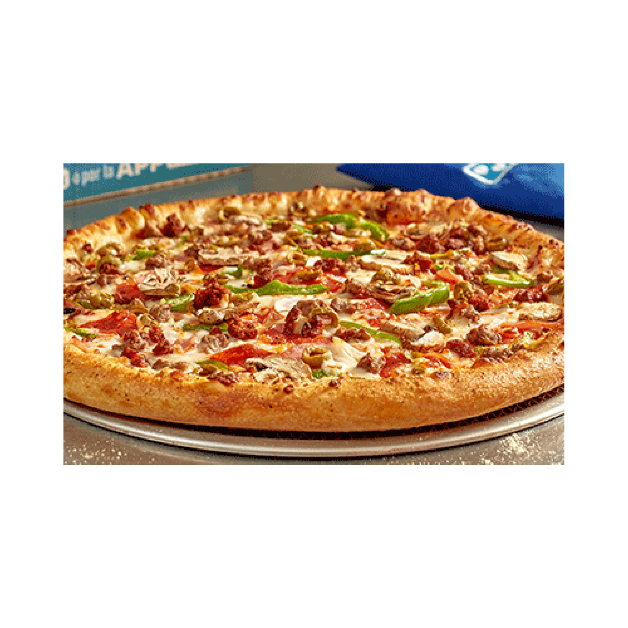 Pizza Extravaganzza con orilla rellena de queso Grande