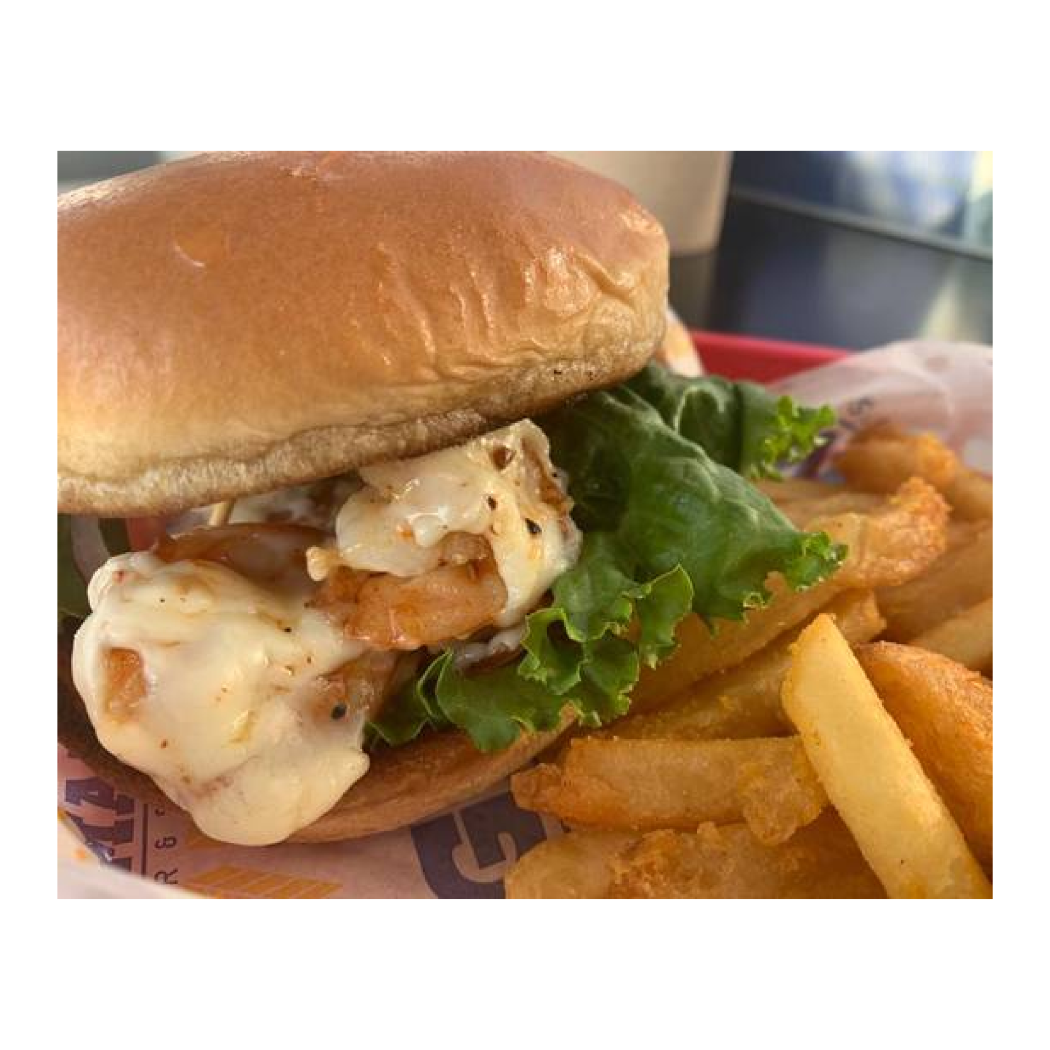 Camarón Cheesy Burger