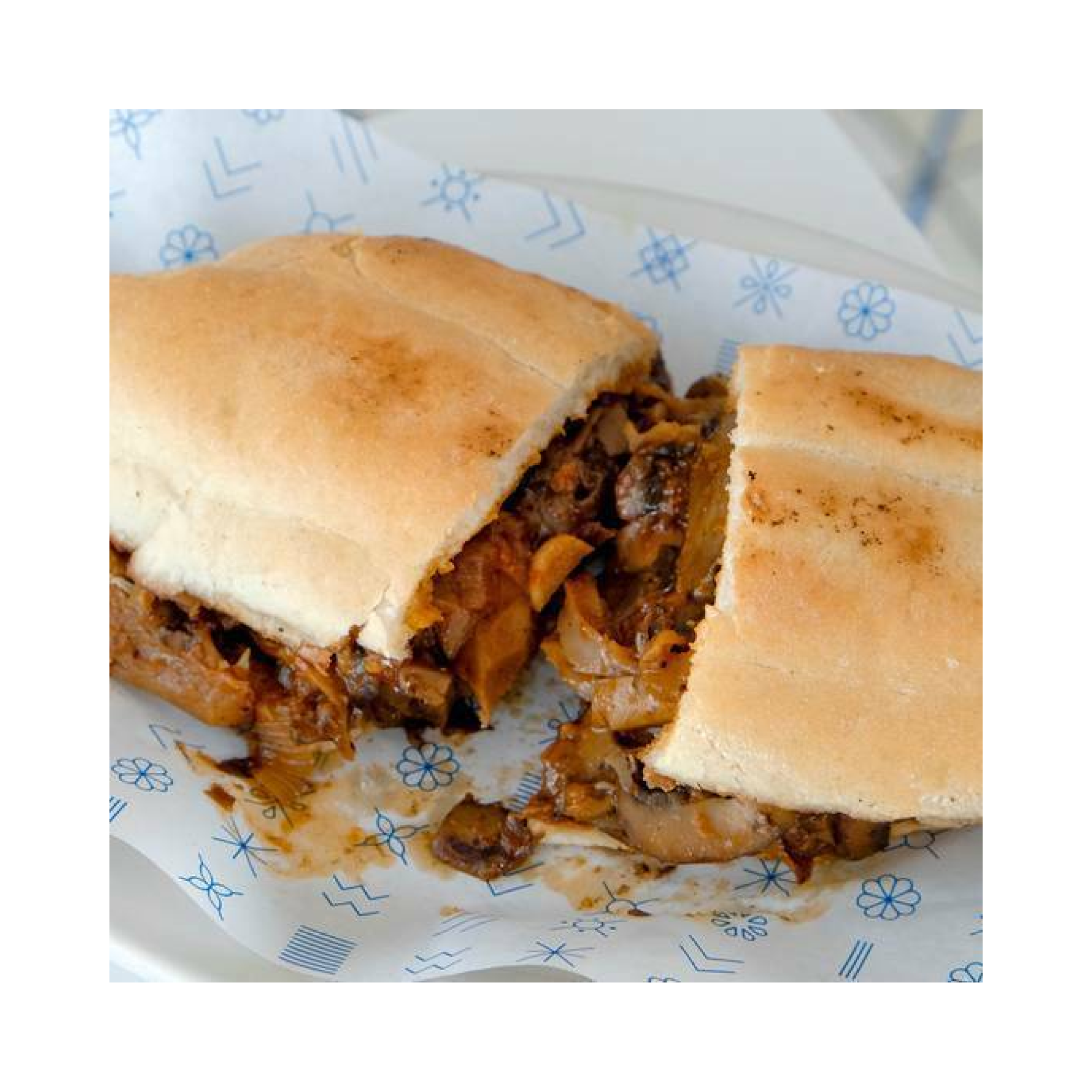 Torta de tinga de setas