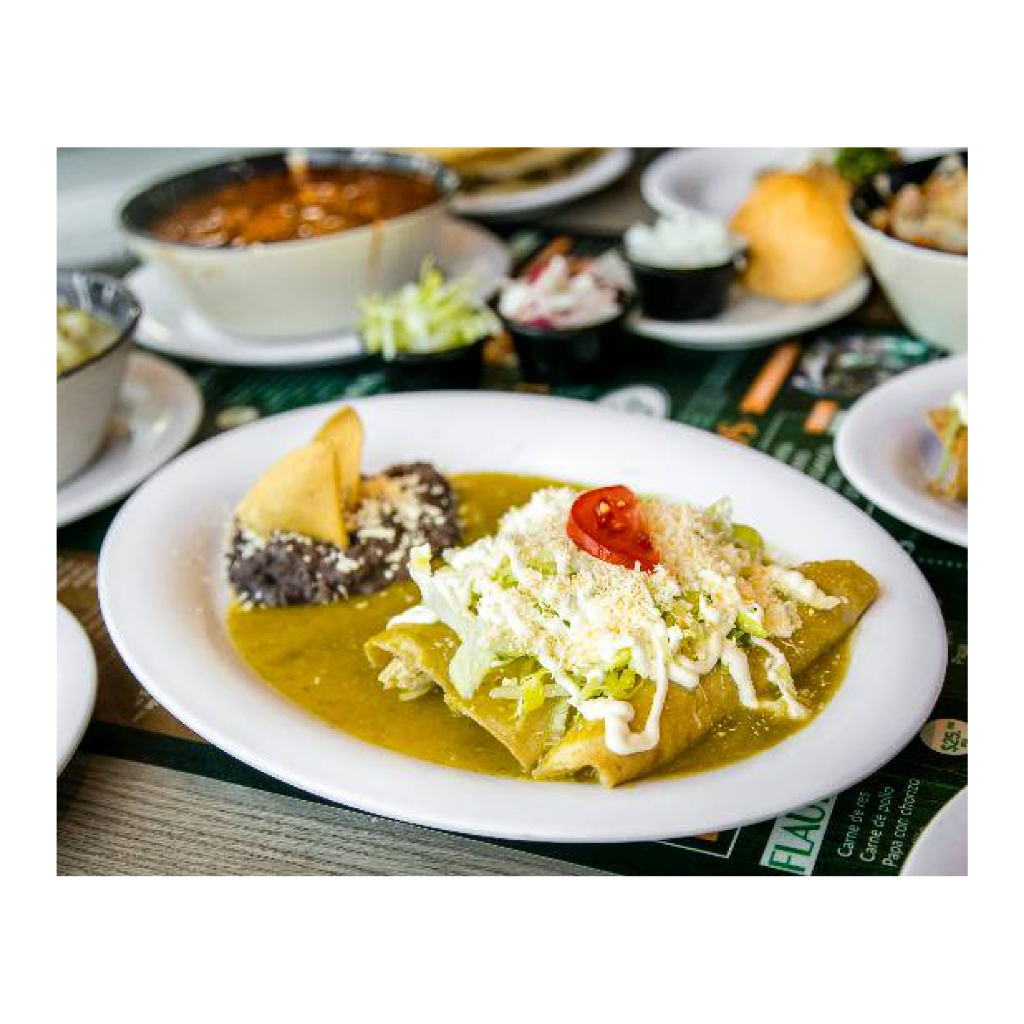 Enchiladas verdes
