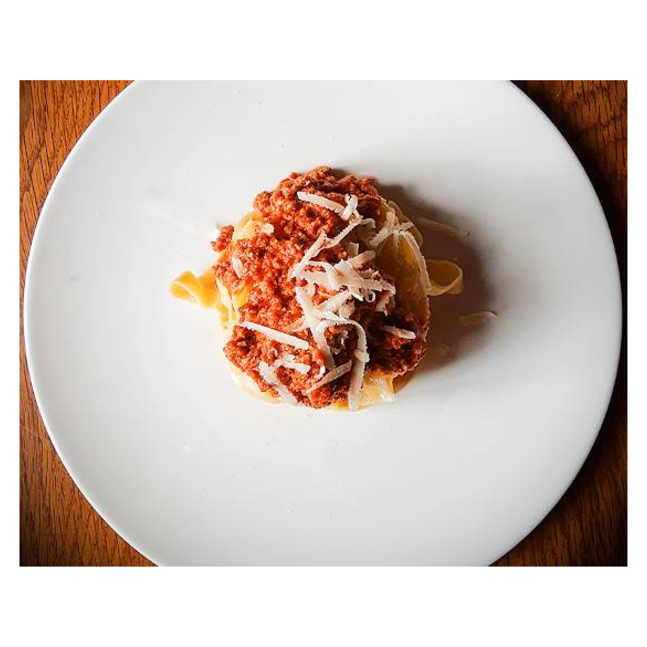 Tagliatelle a la boloñesa